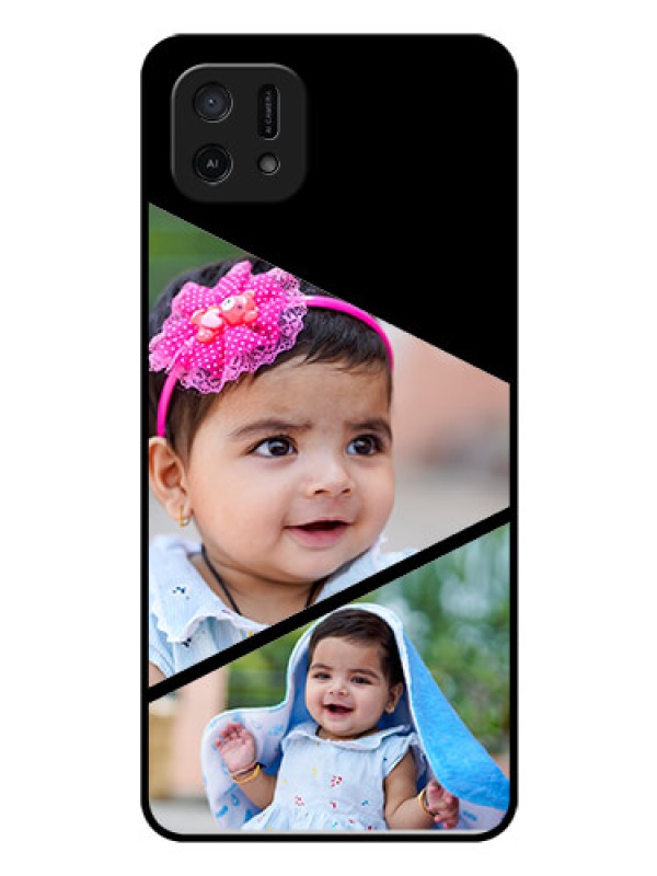 Custom Oppo A16e Custom Glass Phone Case - Semi Cut Design