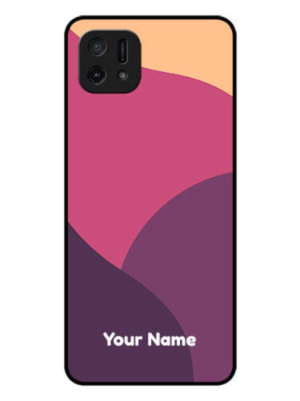 Custom Oppo A16e Custom Glass Phone Case - Mixed Multi-colour abstract art Design