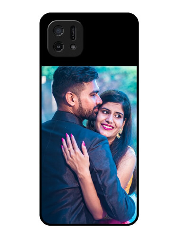 Custom Oppo A16E Custom Glass Phone Case - Upload Full Picture With Custom Color Design