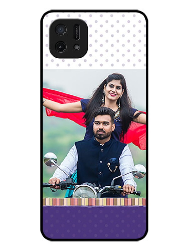 Custom Oppo A16k Photo Printing on Glass Case - Cute Family Design