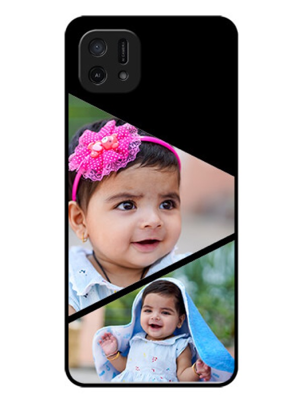 Custom Oppo A16k Custom Glass Phone Case - Semi Cut Design