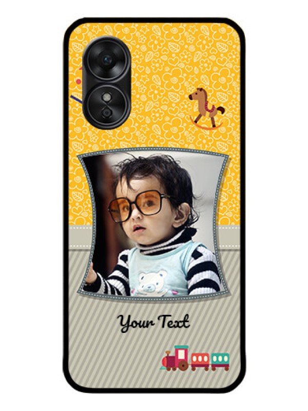 Custom Oppo A17 Personalized Glass Phone Case - Baby Picture Upload Design