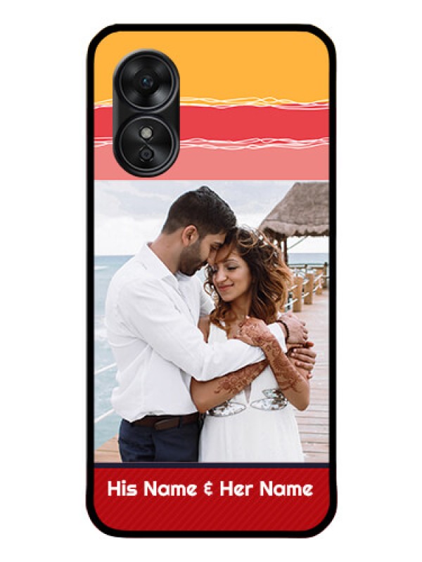 Custom Oppo A17 Custom Glass Mobile Case - Colorful Case Design