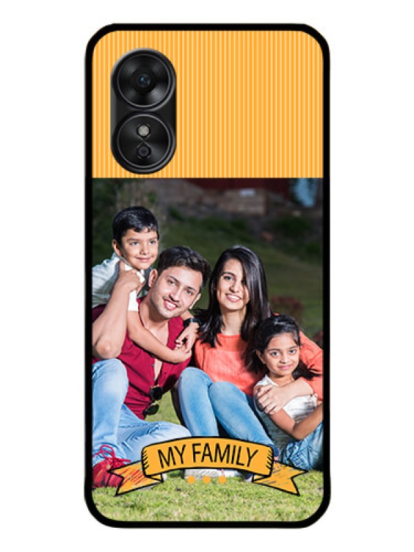 Custom Oppo A17 Custom Glass Phone Case - My Family Design