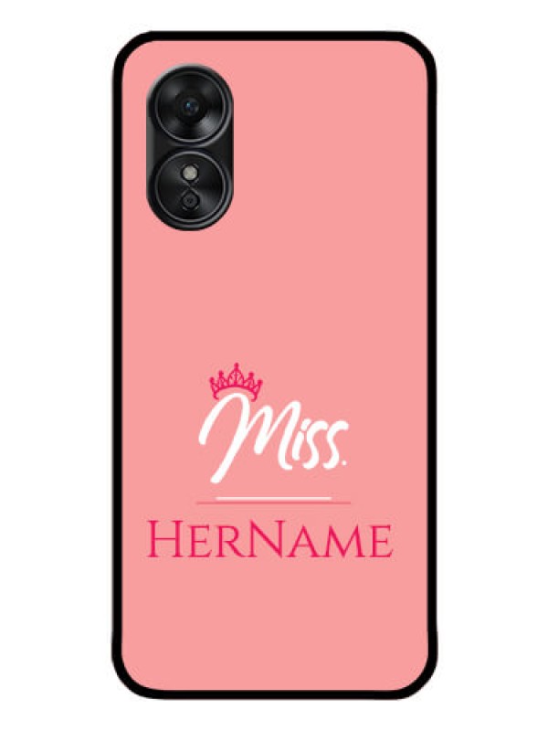 Custom Oppo A17 Custom Glass Phone Case Mrs with Name