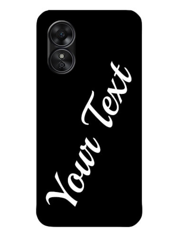 Custom Oppo A17 Custom Glass Mobile Cover with Your Name