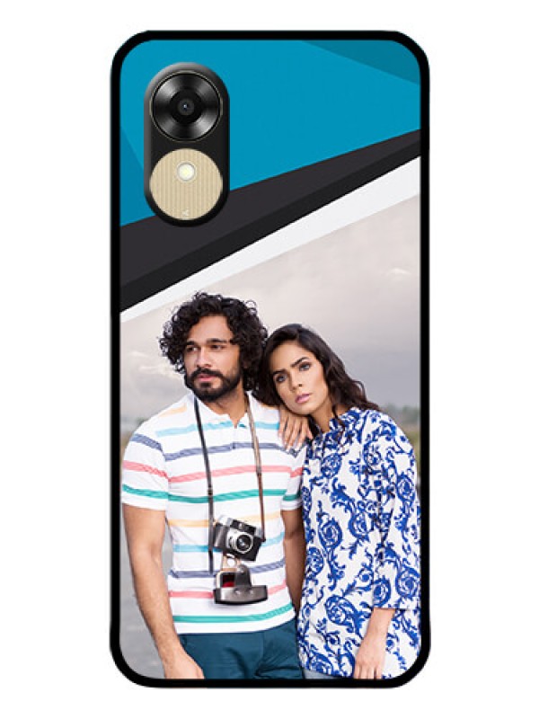 Custom Oppo A1k Photo Printing on Glass Case - Simple Pattern Photo Upload Design