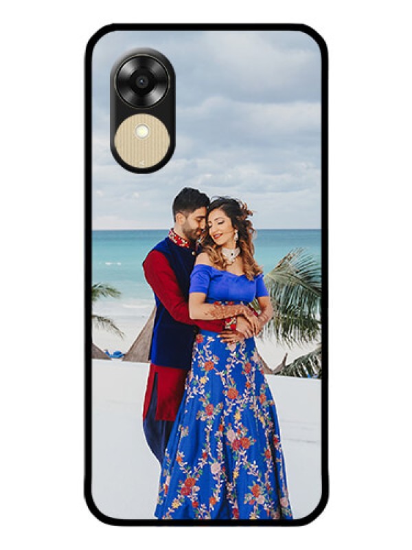 Custom Oppo A1k Photo Printing on Glass Case - Upload Full Picture Design