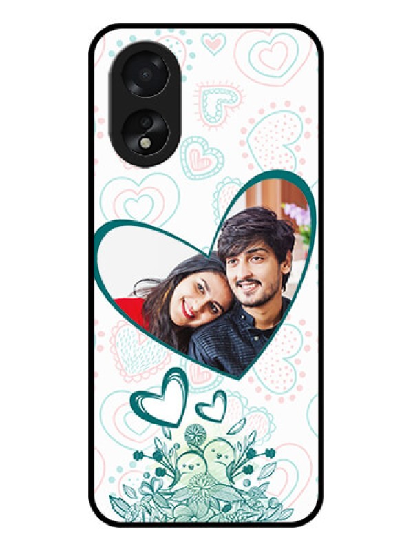 Custom Oppo A18 Custom Glass Phone Case - Premium Couple Design