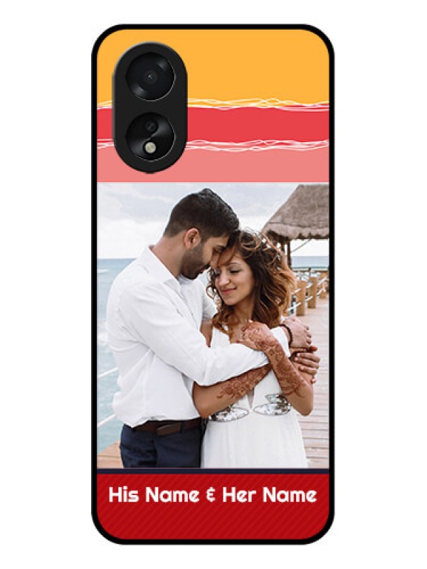 Custom Oppo A18 Custom Glass Phone Case - Colorful Case Design
