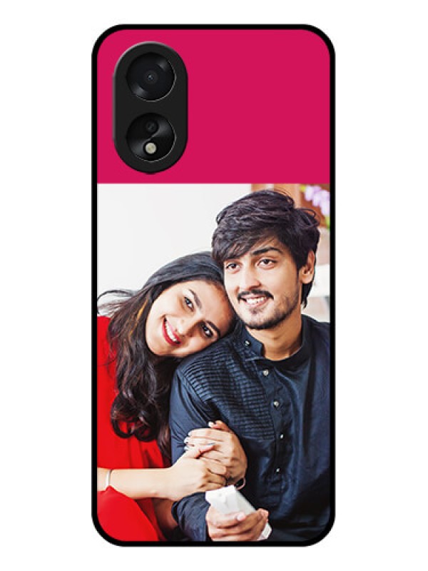 Custom Oppo A18 Custom Glass Phone Case - Anniversary Cover Design
