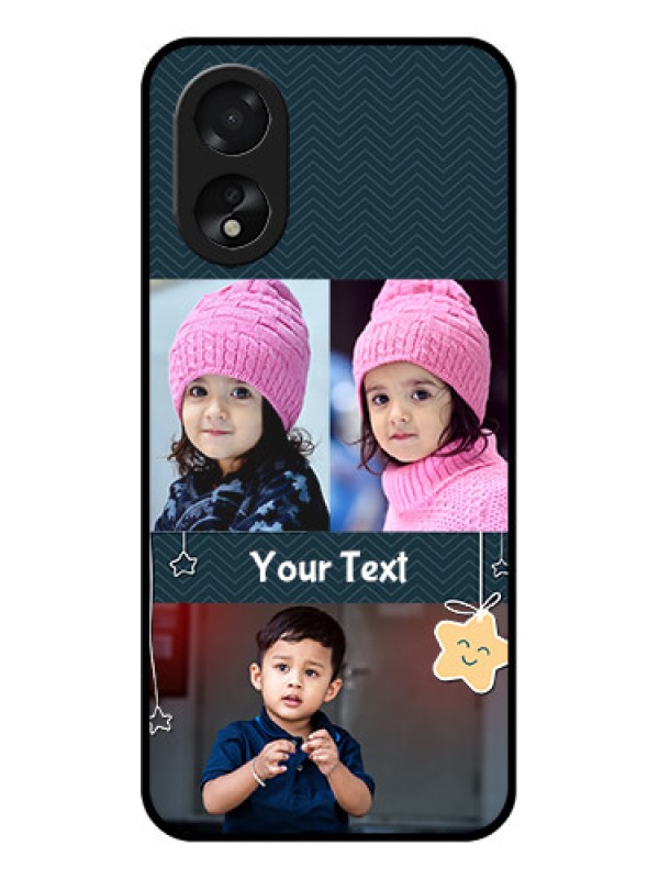 Custom Oppo A18 Custom Glass Phone Case - Hanging Stars Design