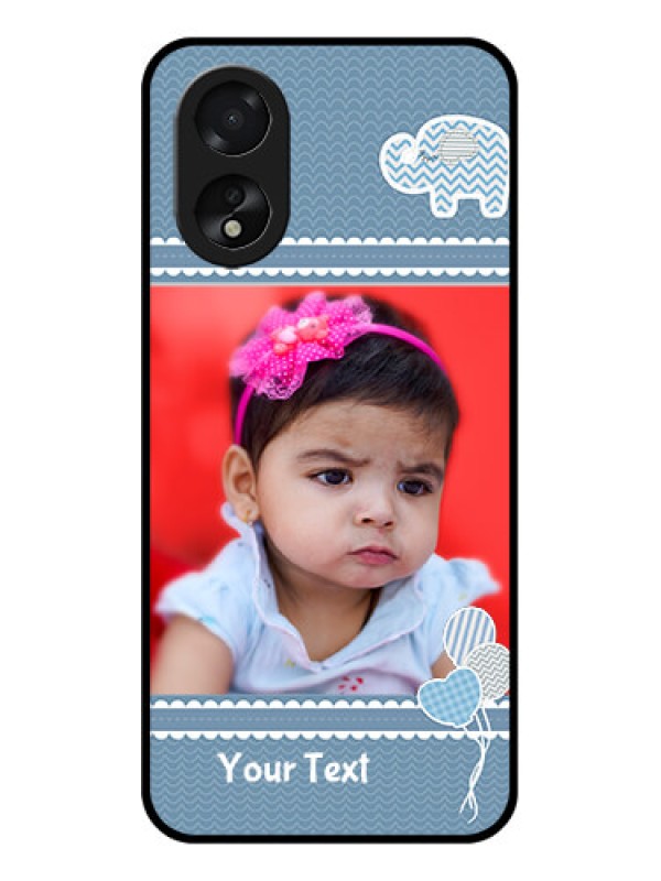 Custom Oppo A18 Custom Glass Phone Case - With Kids Pattern Design