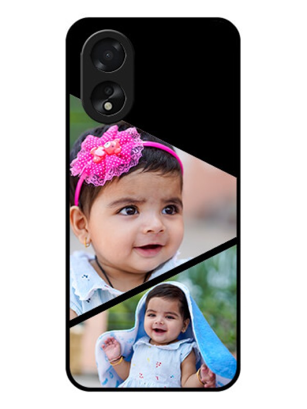 Custom Oppo A18 Custom Glass Phone Case - Semi Cut Design