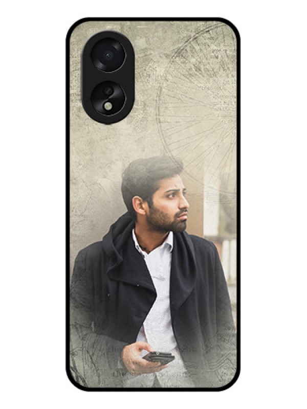Custom Oppo A18 Custom Glass Phone Case - With Vintage Design