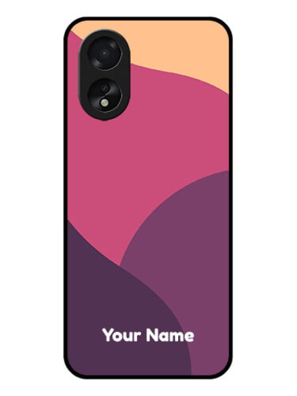 Custom Oppo A18 Custom Glass Phone Case - Mixed Multi - Colour Abstract Art Design