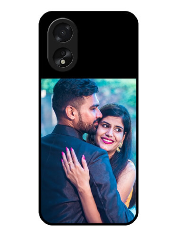 Custom Oppo A18 Custom Glass Phone Case - Upload Full Picture With Custom Color Design
