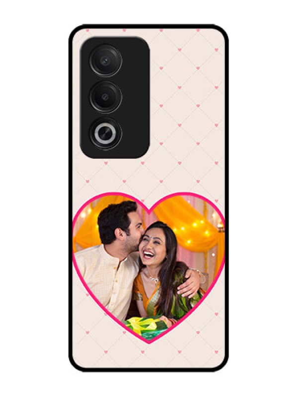 Custom Oppo A3 Pro 5G Custom Glass Phone CaseHeart Shape Design