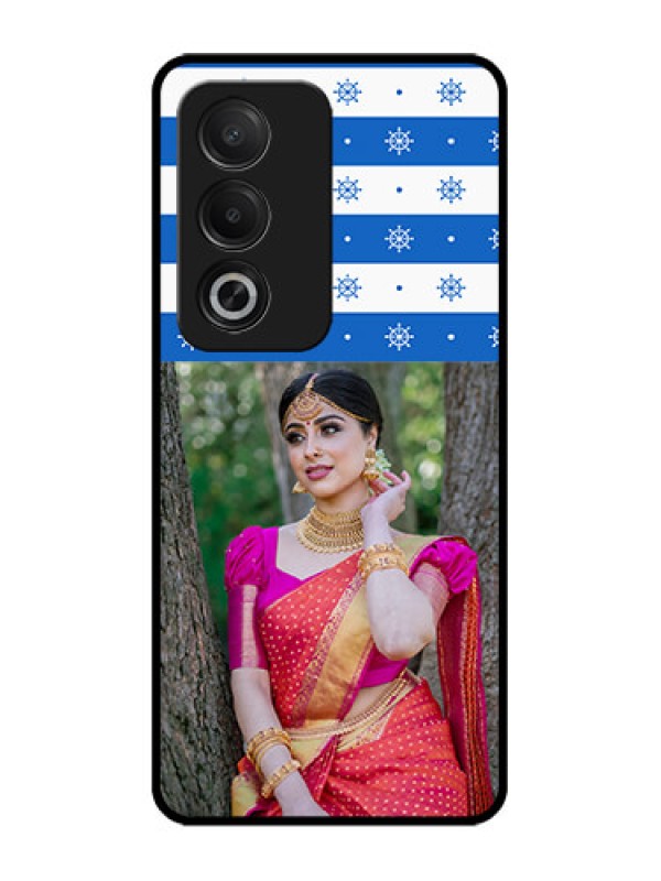 Custom Oppo A3 Pro 5G Custom Glass Phone CaseSnow Pattern Design