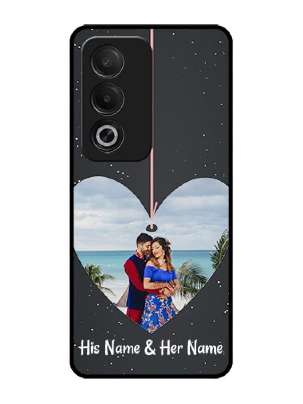 Custom Oppo A3 Pro 5G Custom Glass Phone CaseHanging Heart Design