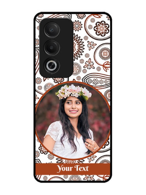 Custom Oppo A3 Pro 5G Custom Glass Phone CaseAbstract Flower Design