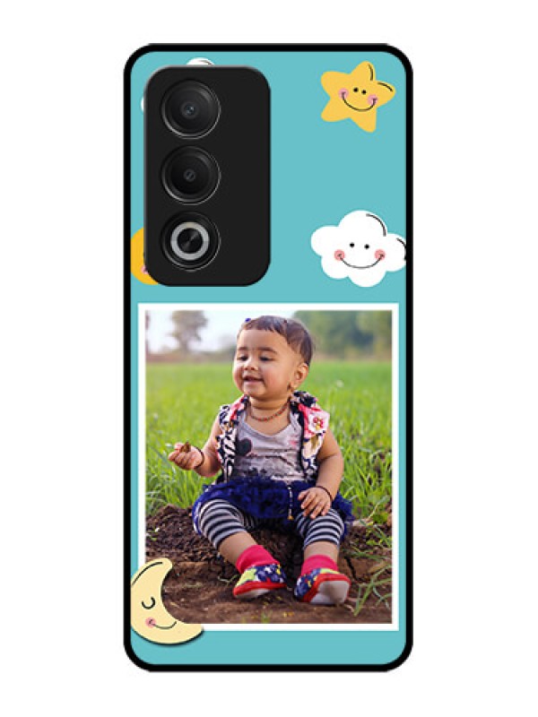 Custom Oppo A3 Pro 5G Custom Glass Phone CaseSmiley Kids Stars Design