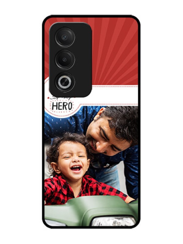 Custom Oppo A3 Pro 5G Custom Glass Phone CaseMy Dad Hero Design