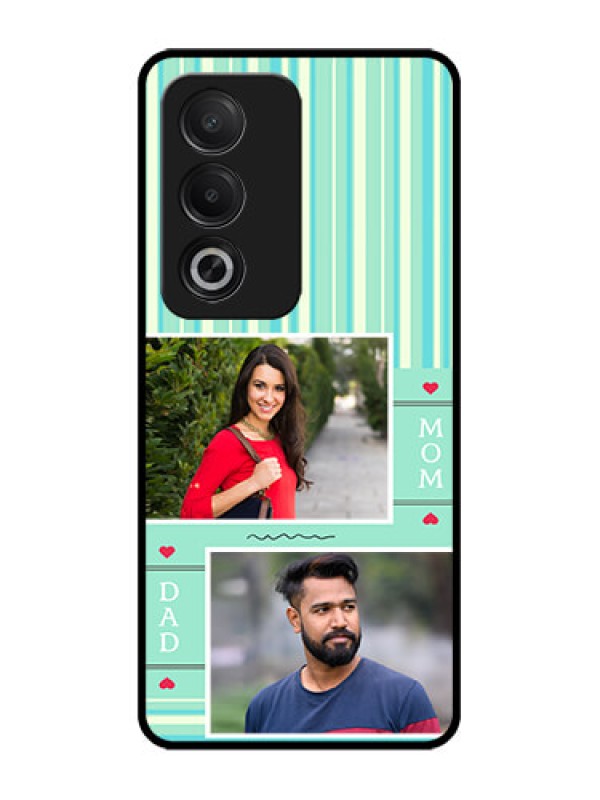 Custom Oppo A3 Pro 5G Custom Glass Phone CaseMom and Dad Pic Design