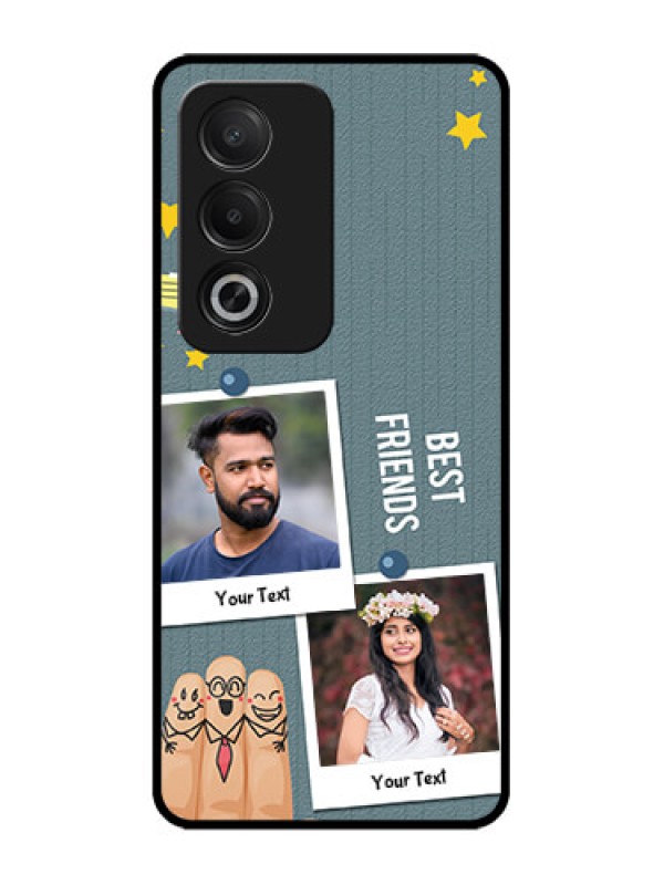 Custom Oppo A3 Pro 5G Custom Glass Phone CaseSticky Frames And Friendship Design