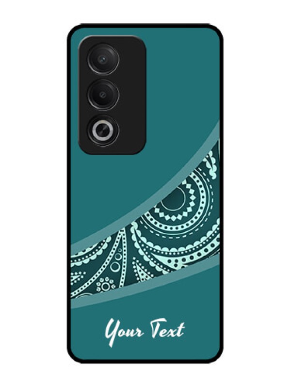 Custom Oppo A3 Pro 5G Custom Glass Phone CaseSemi Visible Floral Design