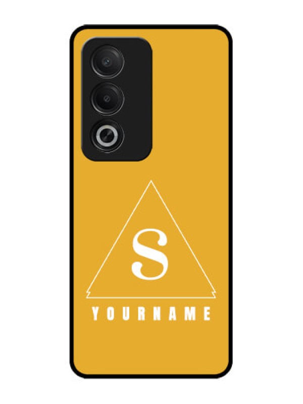 Custom Oppo A3 Pro 5G Custom Glass Phone CaseSimple Triangle Design