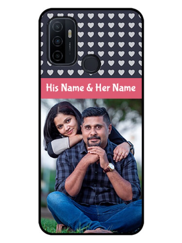 Custom Oppo A33 2020 Custom Glass Mobile Case  - Love Symbols Design