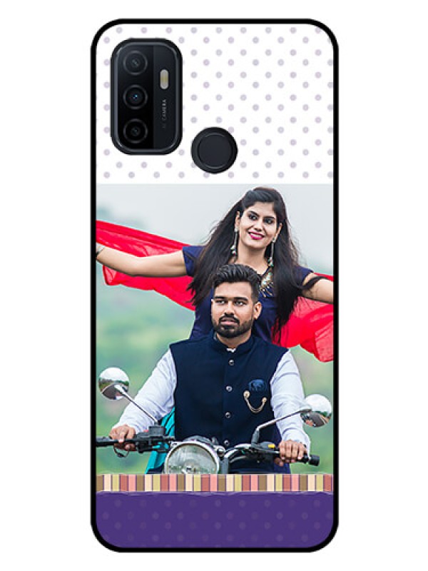 Custom Oppo A33 2020 Photo Printing on Glass Case  - Cute Family Design
