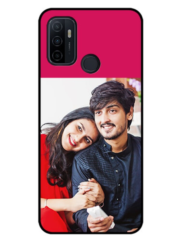 Custom Oppo A33 2020 Custom Glass Mobile Case  - Anniversary Cover Design