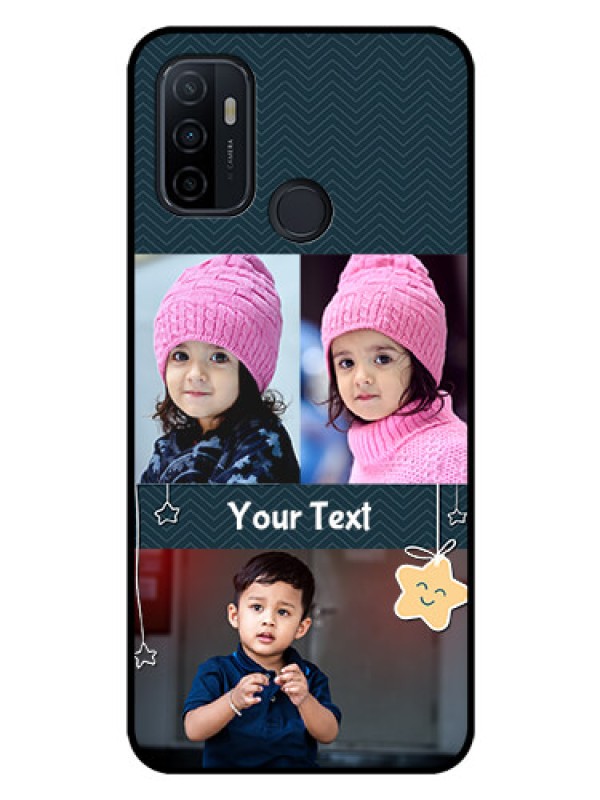Custom Oppo A33 2020 Custom Glass Mobile Case  - Hanging Stars Design