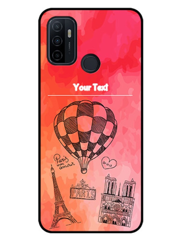 Custom Oppo A33 2020 Custom Glass Phone Case  - Paris Theme Design