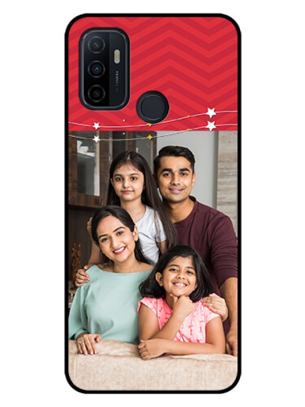 Custom Oppo A33 2020 Personalized Glass Phone Case  - Happy Family Design