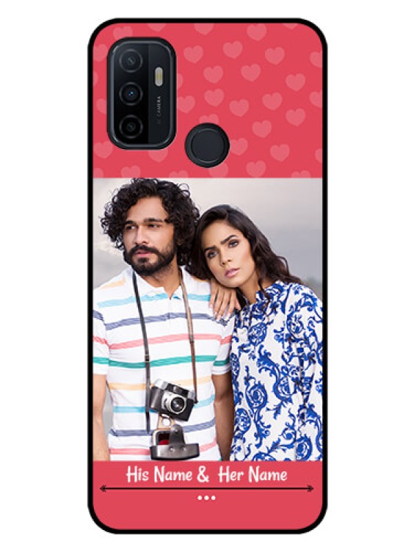 Custom Oppo A33 2020 Photo Printing on Glass Case  - Simple Love Design