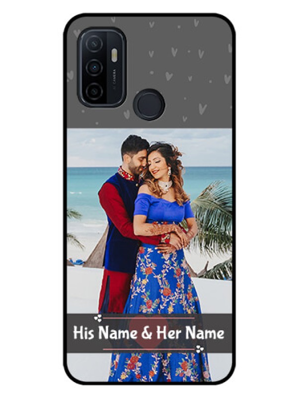 Custom Oppo A33 2020 Custom Glass Mobile Case  - Buy Love Design with Photo Online