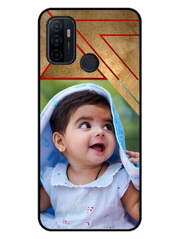 Custom Oppo A33 2020 Personalized Glass Phone Case  - Gradient Abstract Texture Design