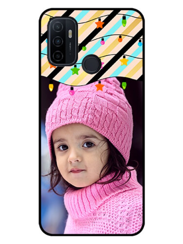 Custom Oppo A33 2020 Custom Glass Mobile Case  - Lights Hanging Design