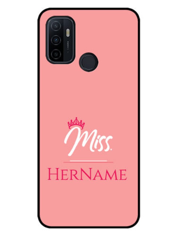 Custom Oppo A33 2020 Custom Glass Phone Case Mrs with Name