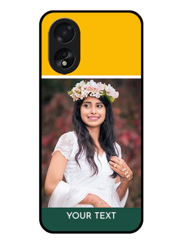 Custom Oppo A38 Custom Glass Phone Case - Love You Design