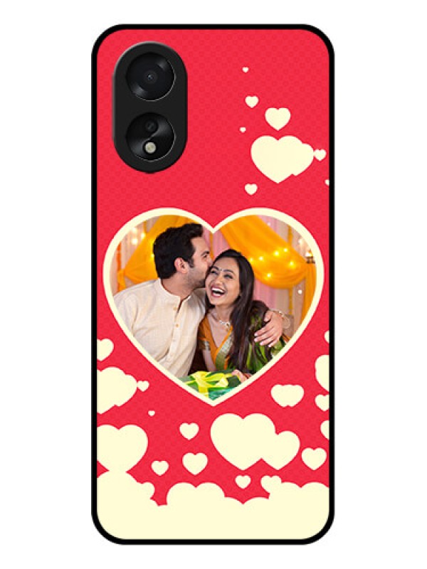 Custom Oppo A38 Custom Glass Phone Case - Love Symbols Phone Cover Design