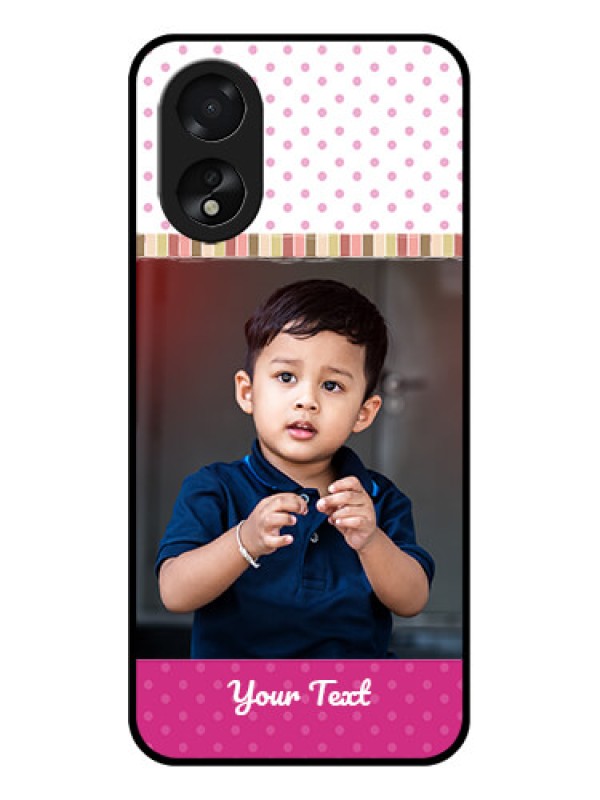 Custom Oppo A38 Custom Glass Phone Case - Cute Girls Cover Design