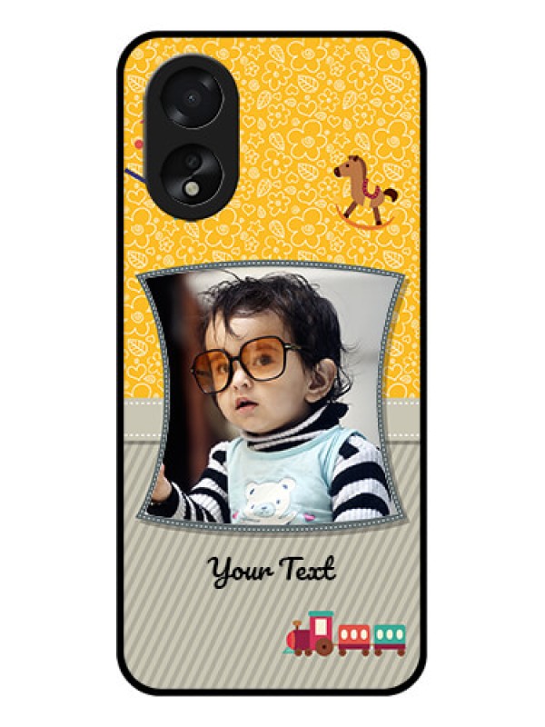 Custom Oppo A38 Custom Glass Phone Case - Baby Picture Upload Design