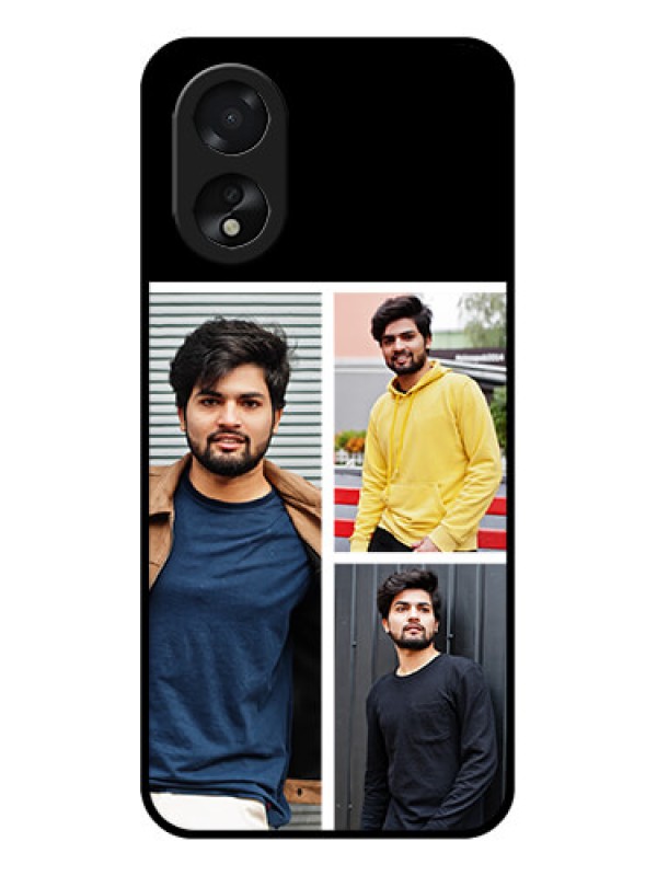 Custom Oppo A38 Custom Glass Phone Case - Upload Multiple Picture Design