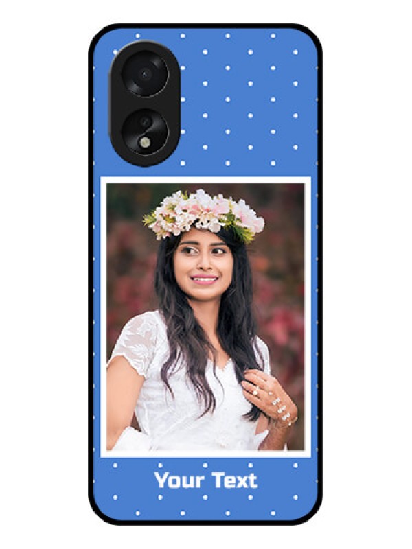 Custom Oppo A38 Custom Glass Phone Case - Polka Dots Design
