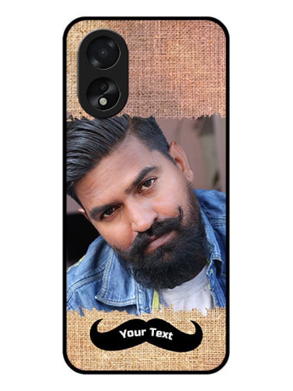 Custom Oppo A38 Custom Glass Phone Case - With Texture Design