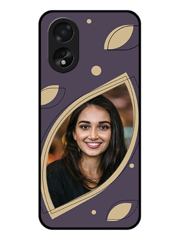 Custom Oppo A38 Custom Glass Phone Case - Falling Leaf Design